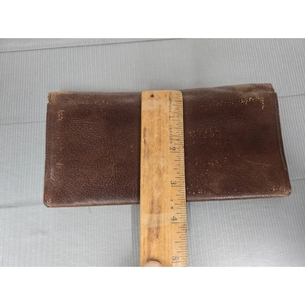 Burberry Bi Fold Wallet Men Brown Authentic Leather Luxe Nova Check